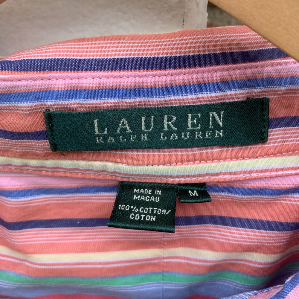 Ralph Lauren Women’s Multicolor Striped Shirt - Picture 3 of 4